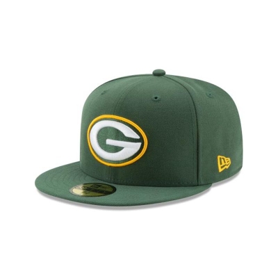 Green Green Bay Packers Hat - New Era NFL 59FIFTY Fitted Caps USA4317096